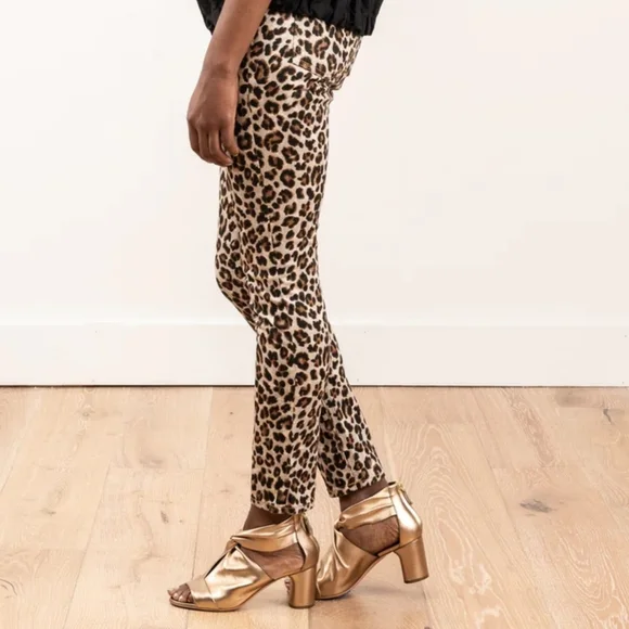 Veronica Beard Debbie Skinny Jeans 10" High Rise Leopard - Picture 7 of 14